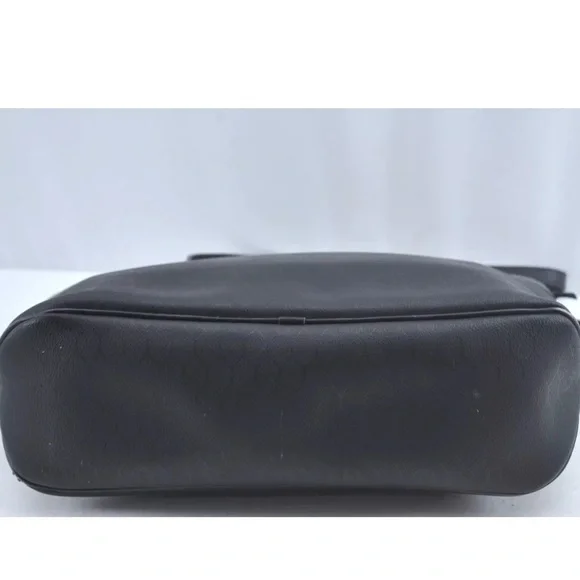 Authentic Christian Dior Honeycomb Shoulder Tote Bag PVC Leather Black - Picture 7 of 13